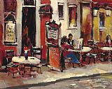 Brent Heighton Sidewalk Cafe painting